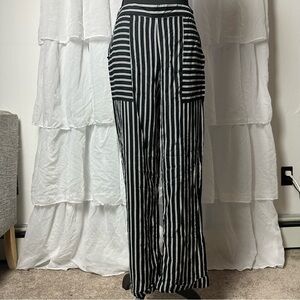 Black & White striped pants